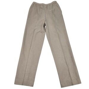 VTG Bobbie Brooks Wool Pants 28W High Waist Beige Pleated Dark Academia‎ 80s USA
